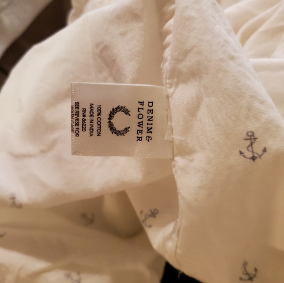 BOGO Denim & Flower Cotton Button Down - Picture 7 of 7